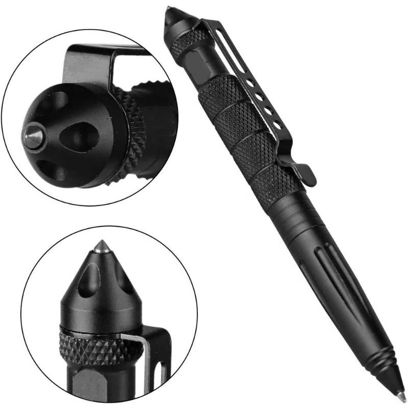 Tactical Pen Aluminum Alloy Glass Breaker Survival Tool Outdoor Emergency