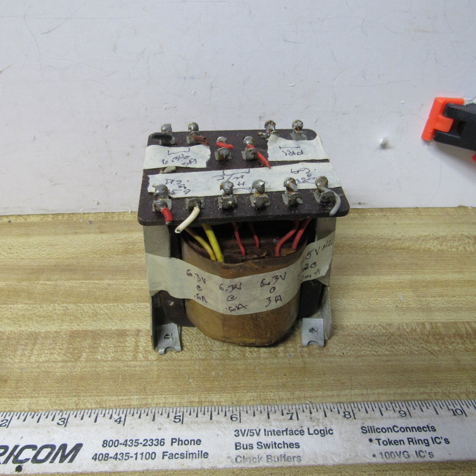 TRANSFORMER POWER SCOPE 822V  6.3V 6.3V 6.3V from TELE EQUIPMENT S-31 SCOPE
