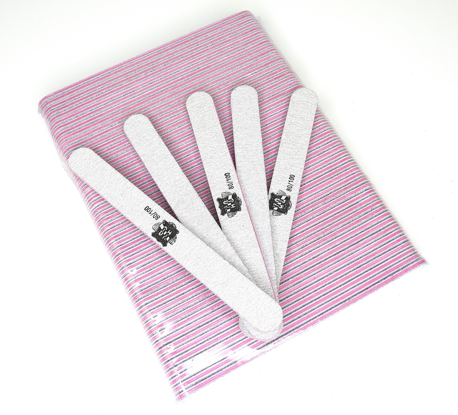 (50pcs) Professional Nail Files Grit 80/100
