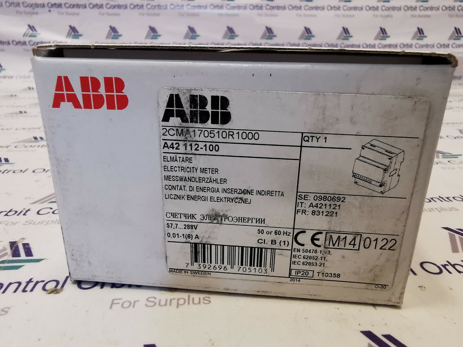 ABB A42 112-100 ELECTRICITY POWER METER 2CMA170510R1000