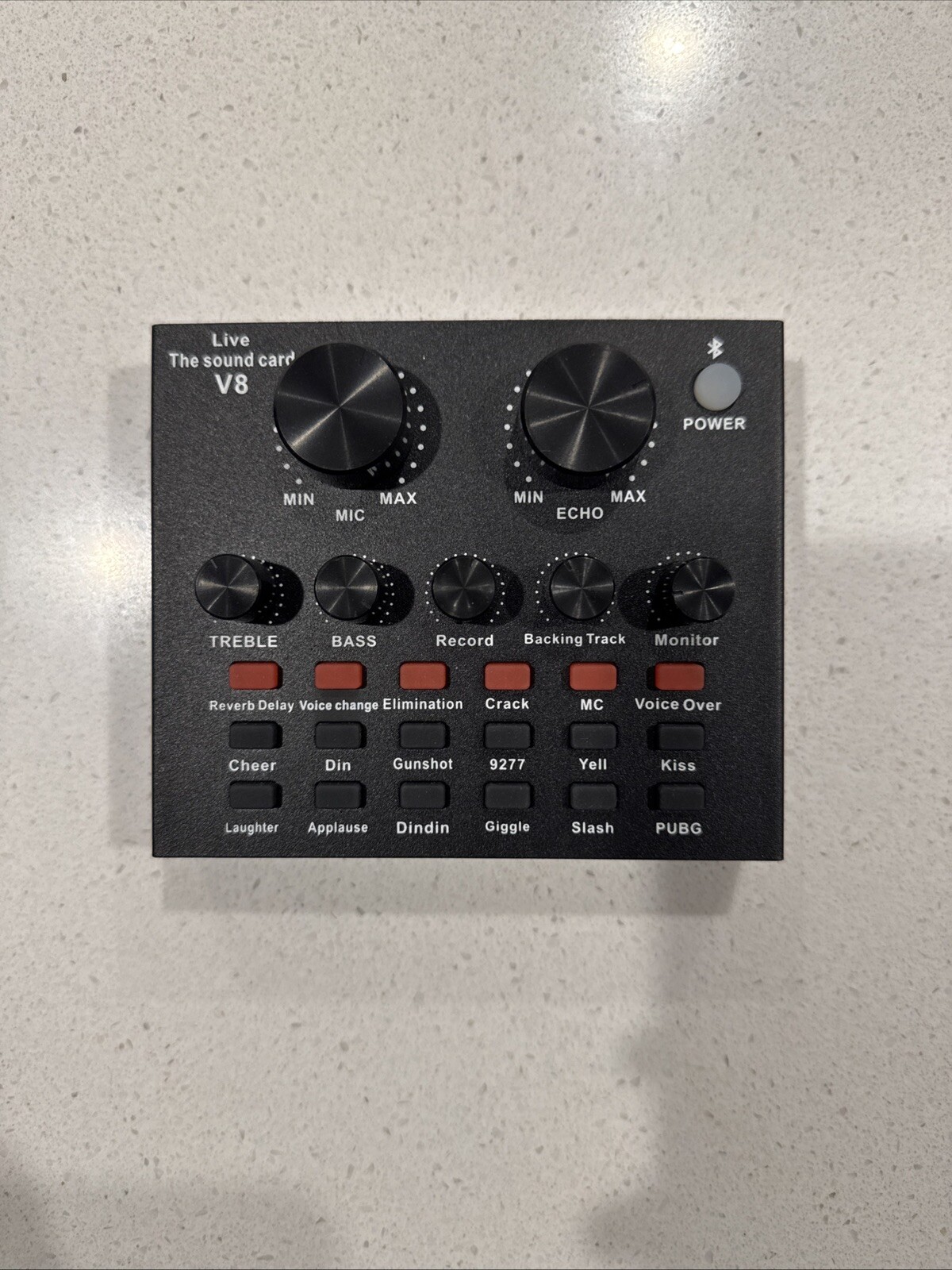 Live Streaming Sound Card USB Audio Interface Mixer 18 Effects 6 Sound Modes G
