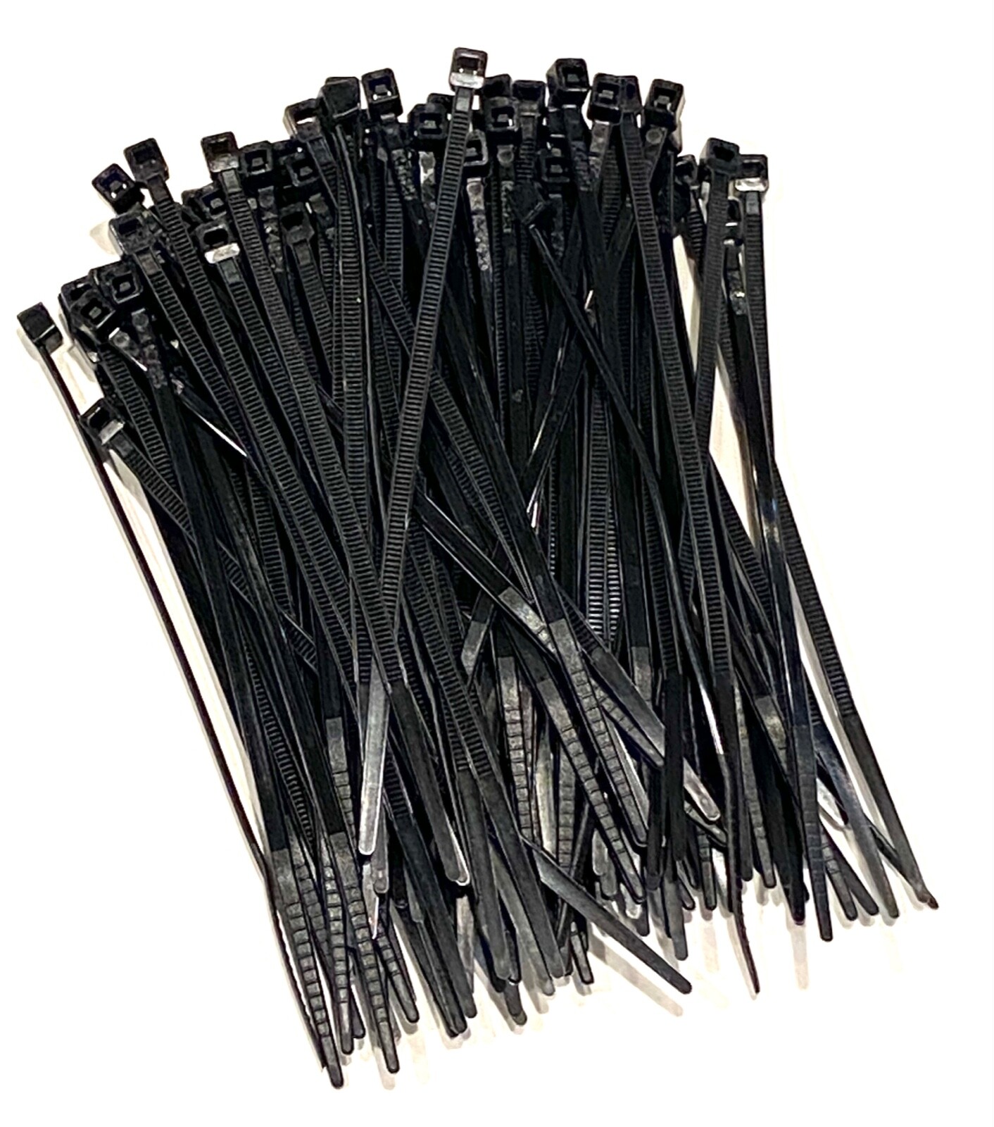 100 Pack Black 4" Inch Cable Zip Ties 18 lb Tensile Strength Cable Management