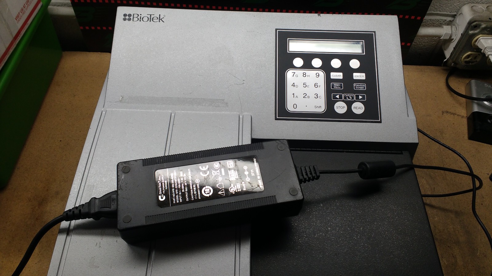 BioTek ELx808 Absorbance Microplate Reader with Power Supply ONLY