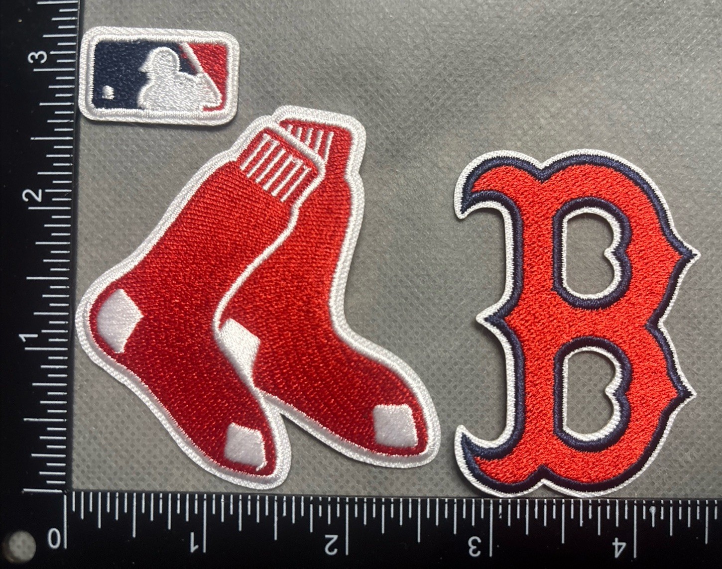 BOSTON RED SOX LOT SET OF 3 MLB BASEBALL IRON ON PATCHES