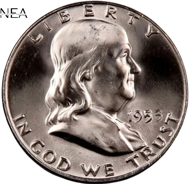 1953-S Franklin Half Dollar ~ Gem BU ~ 90% Silver ~ Semi-Key Date!