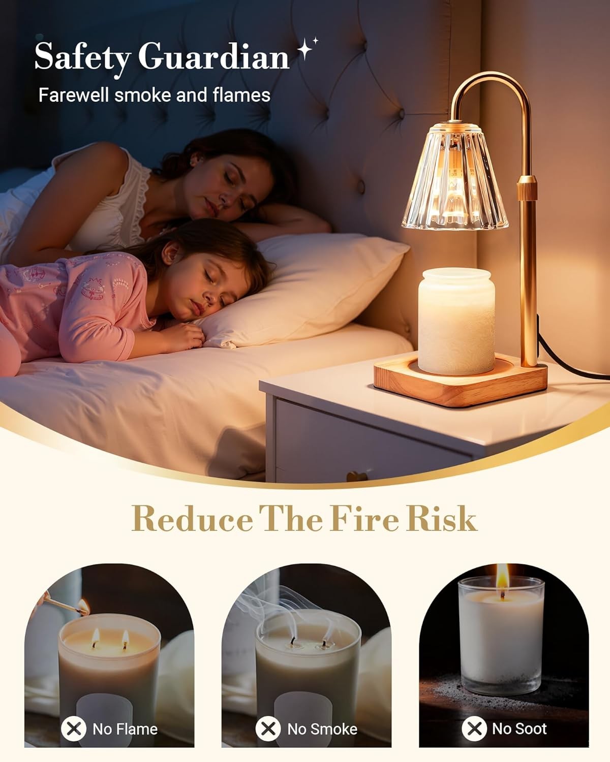Adjustable Height Candle Melter 2 Bulbs