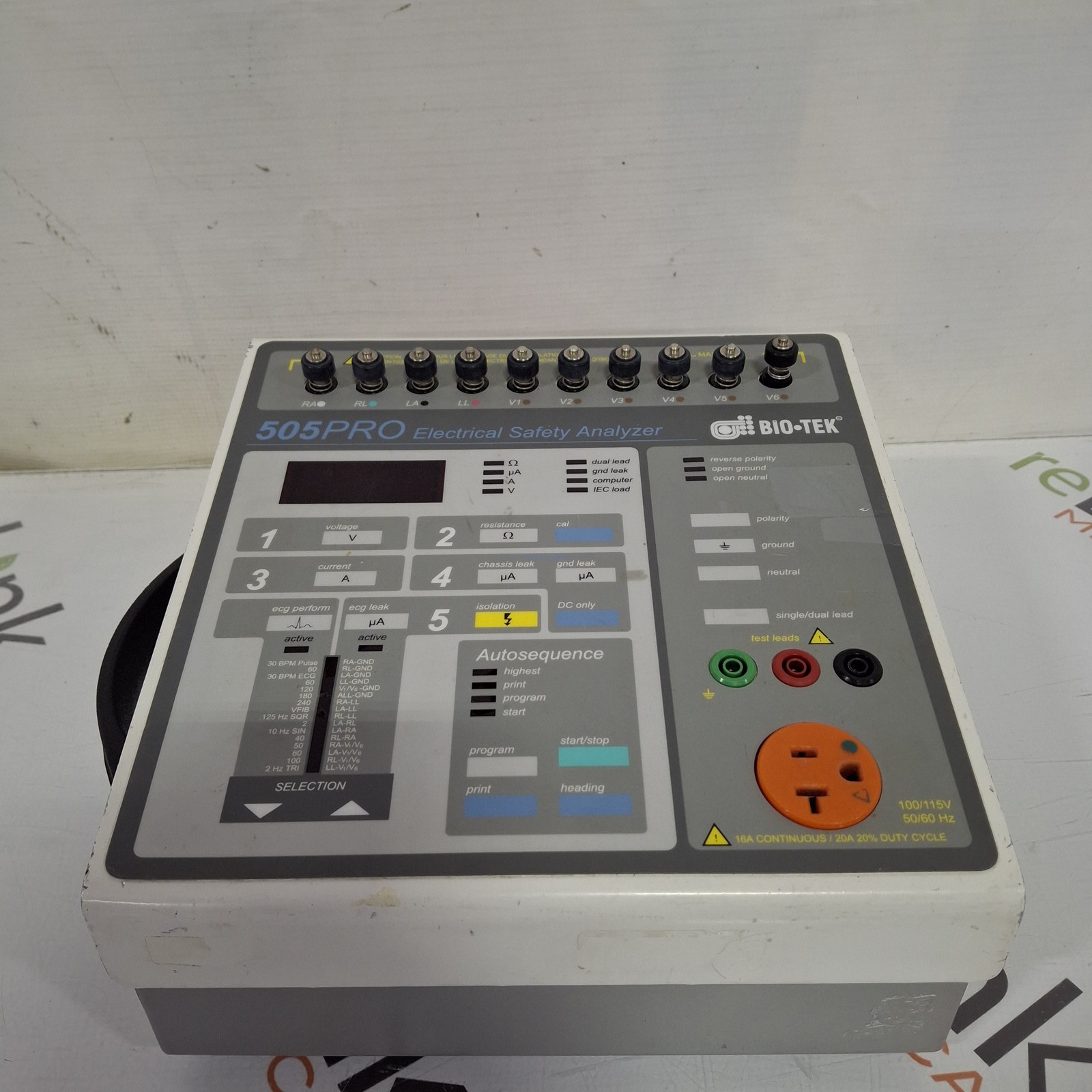 Bio-Tek Instruments 505 Pro Electrical Safety Analyzer
