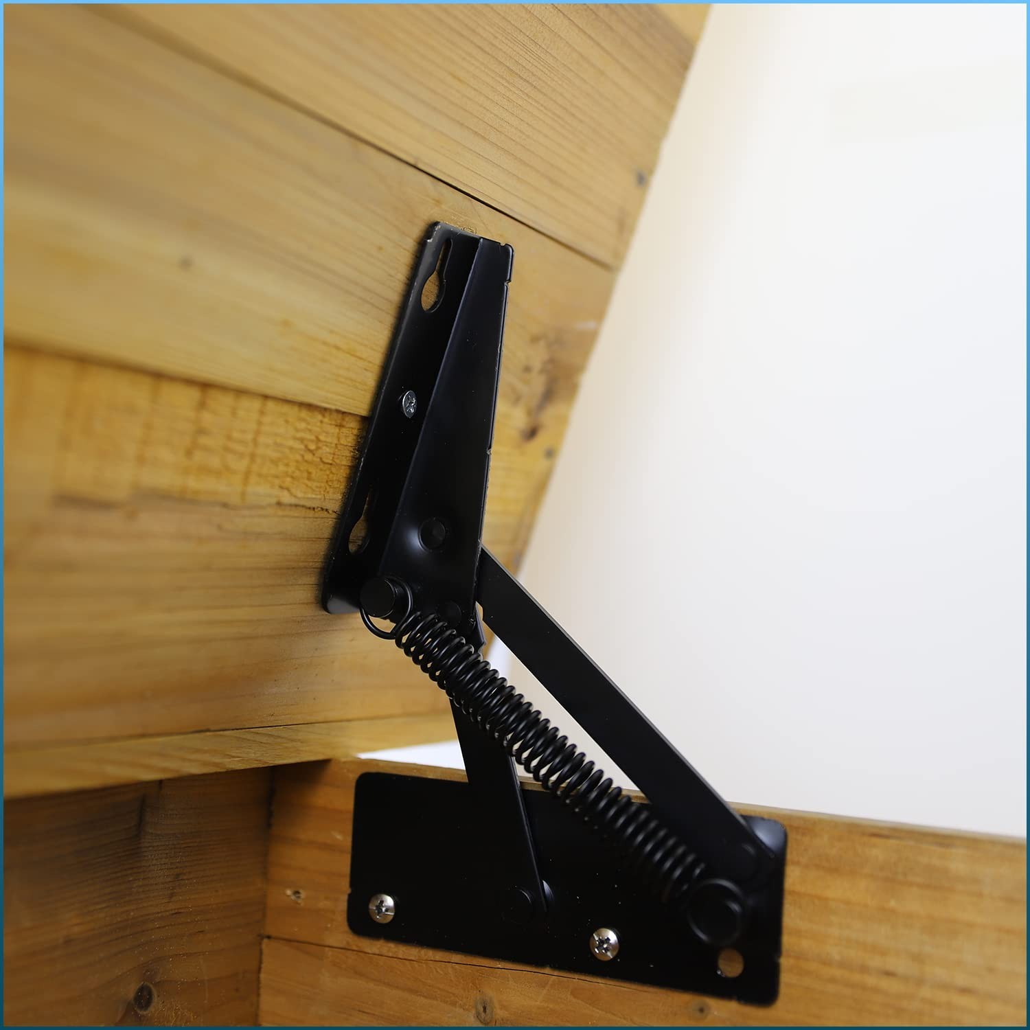 80 Degree Foldable Lifting Bracket 1 Pair Heavy Duty Spring Hinges Widely Used