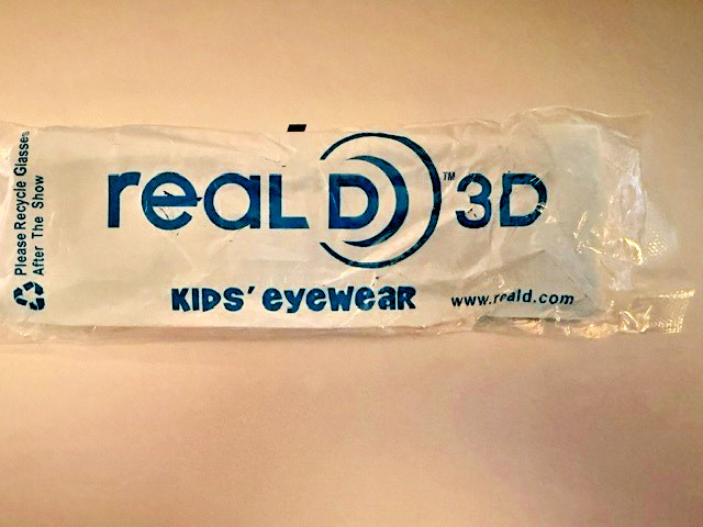 One Pair Real D 3D Kids Glasses Eyewear For Home Theater Movie Theater TVs ~ NEW