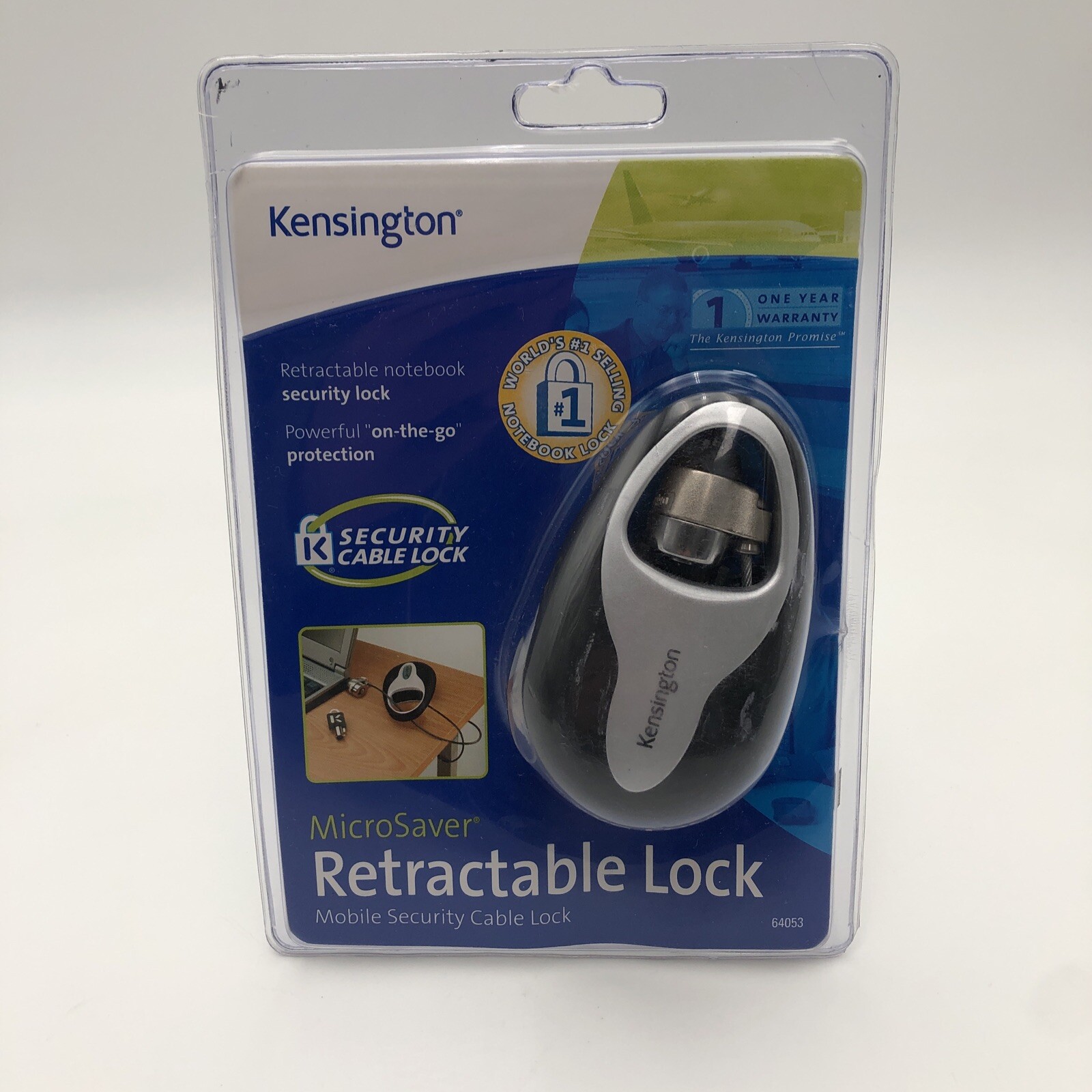NOS Kensington MicroSaver Retractable Mobile Security Lock READ