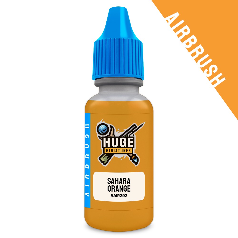 Huge Miniatures Airbrush Paint, Sahara Orange Acrylic Model Color – 17ml Bottle