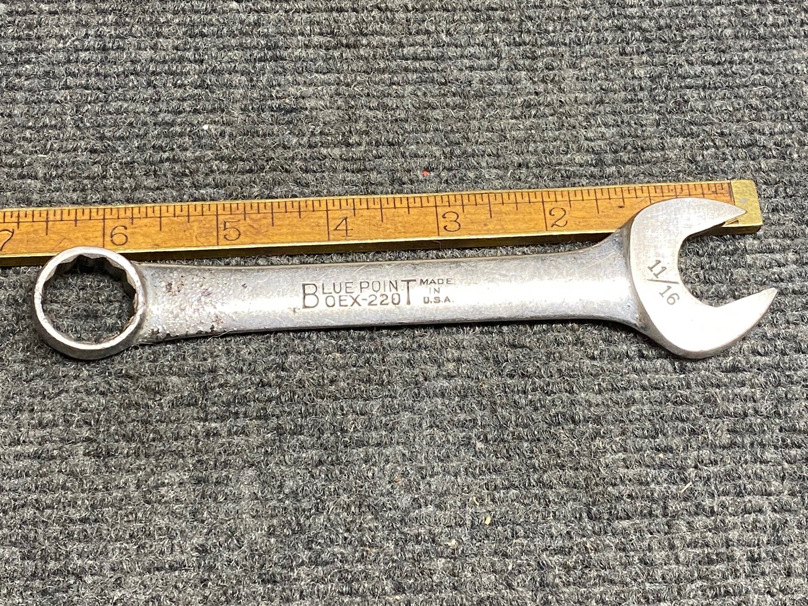 Vintage BluePoint OEX 220 Short Stubby Wrench USA