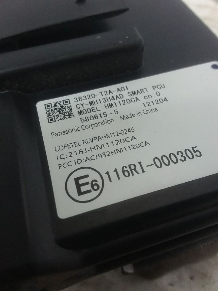 Smart Power Control Unit Module Left Hand Kick Panel Fits 13-14 ACCORD 1820156