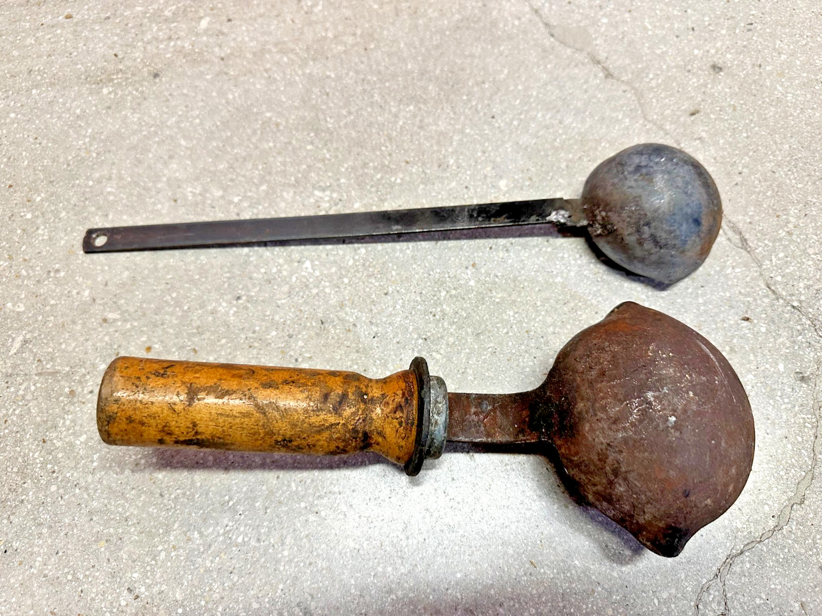 VINTAGE Bullet Mold Casting Tool Set Lead Ladles Dipper .45