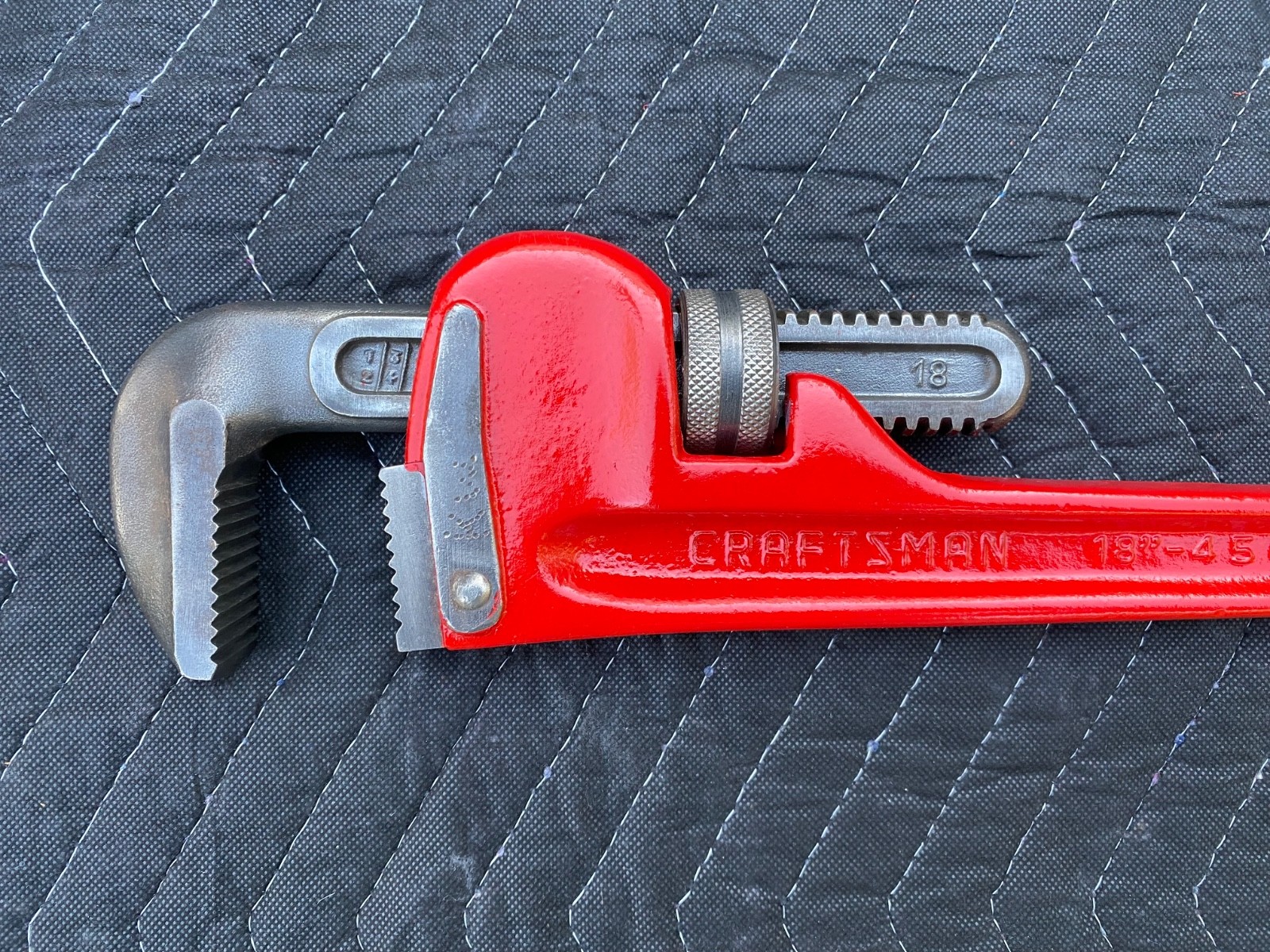 Craftsman 18” Cast Iron Pipe Wrench, Heavy Duty, Made in Japan