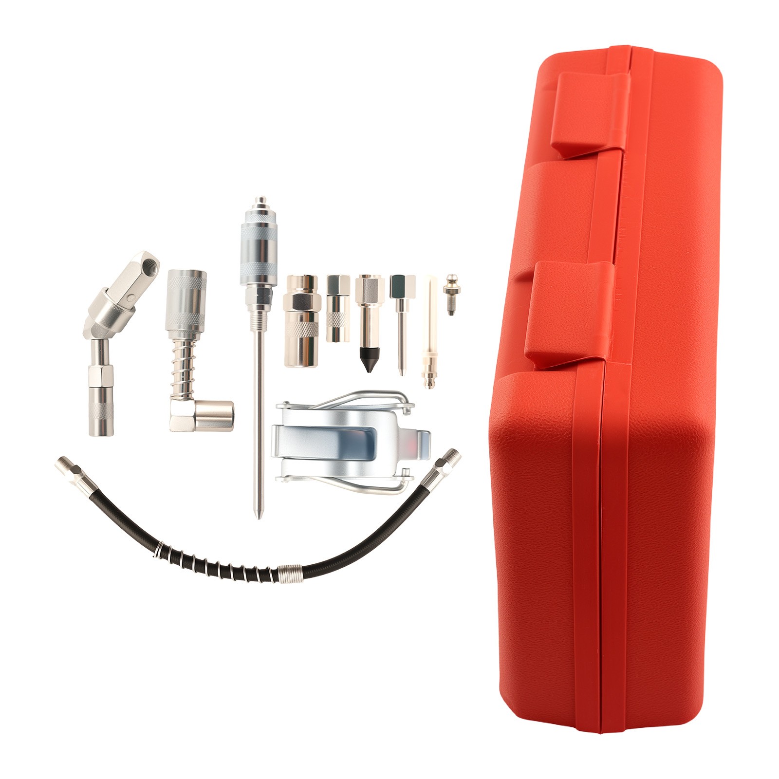Automotive Grease Gun Tool Kit 3000PSI with Multiple Adapters and Holder