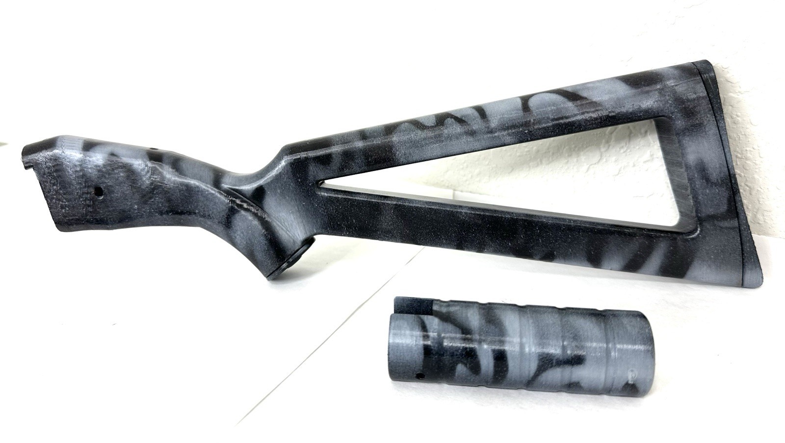 New Daisy Model 25 Air Rifle Open Stock/Foregrip Set  - Camo Black/Gray - Gen 1