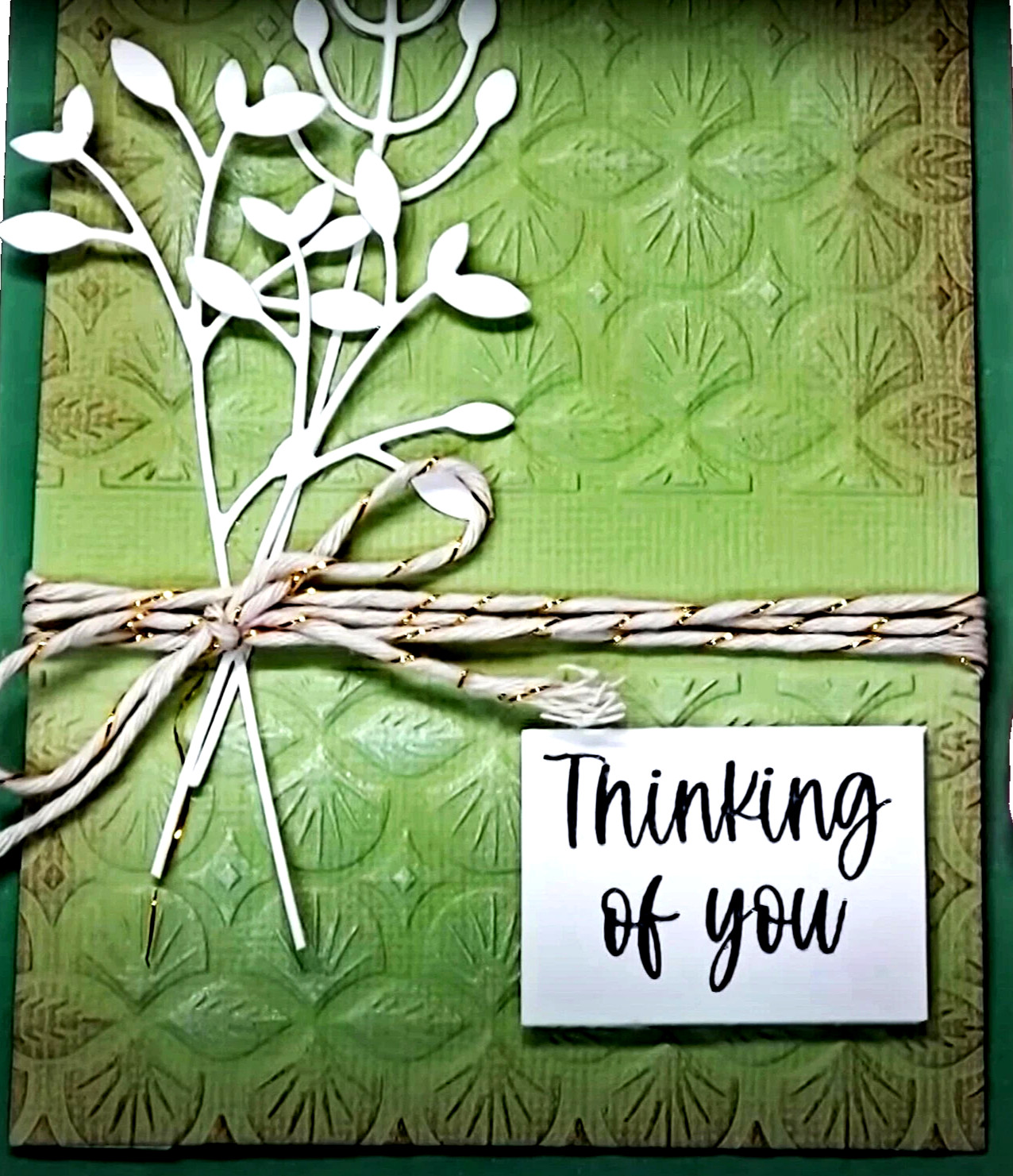 NEW Sizzix DECO LEAVES Textured Impressions Mini Embossing Folder 666264