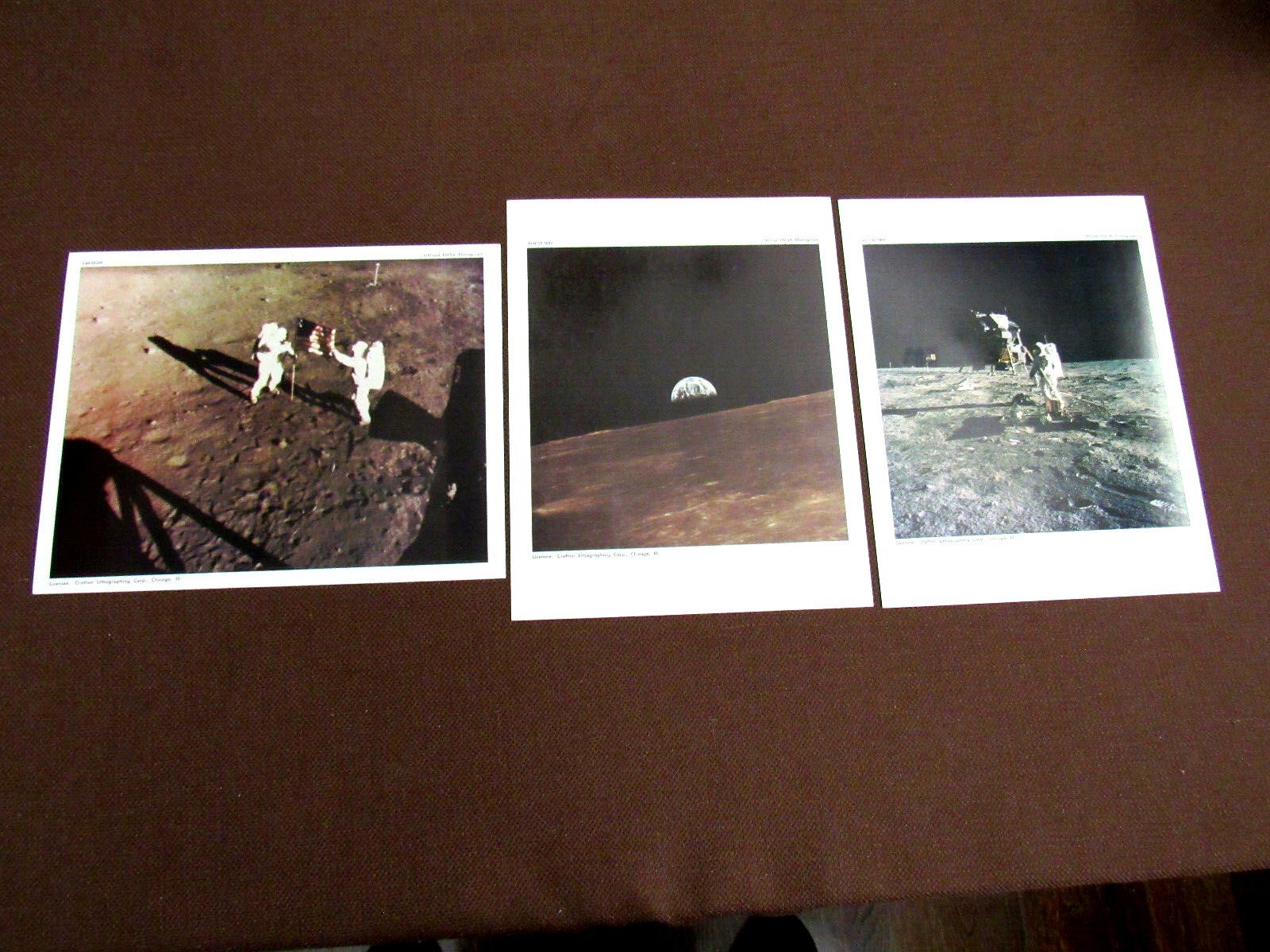 NEIL ARMSTRONG BUZZ ALDRIN MICHAEL COLLINS APOLLO 11 OFFICIAL NASA PHOTOGRAPHS