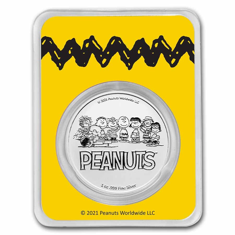 Peanuts® Linus Van Pelt 1 oz Colorized Silver Round