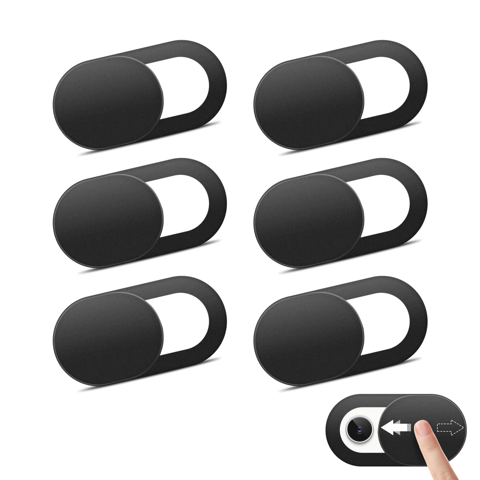 6 Pack Webcam Cover Slide for iPhone iPad MacBook iMac Laptop 6