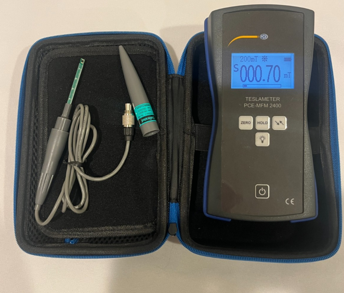 Tesla Meter PCE MFM 2400 Magnetometer Field Detector Analyzer Electromagntic