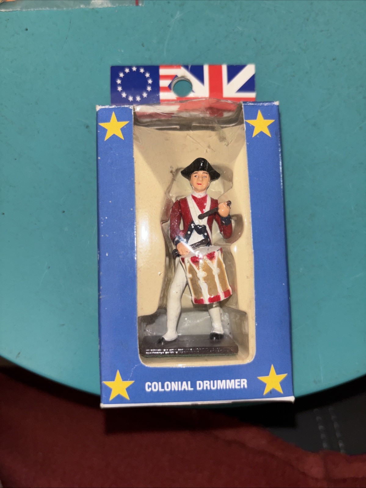 Hand Painted Historical Figurines Colonial Drummer Revolutionary War Soldier NEW