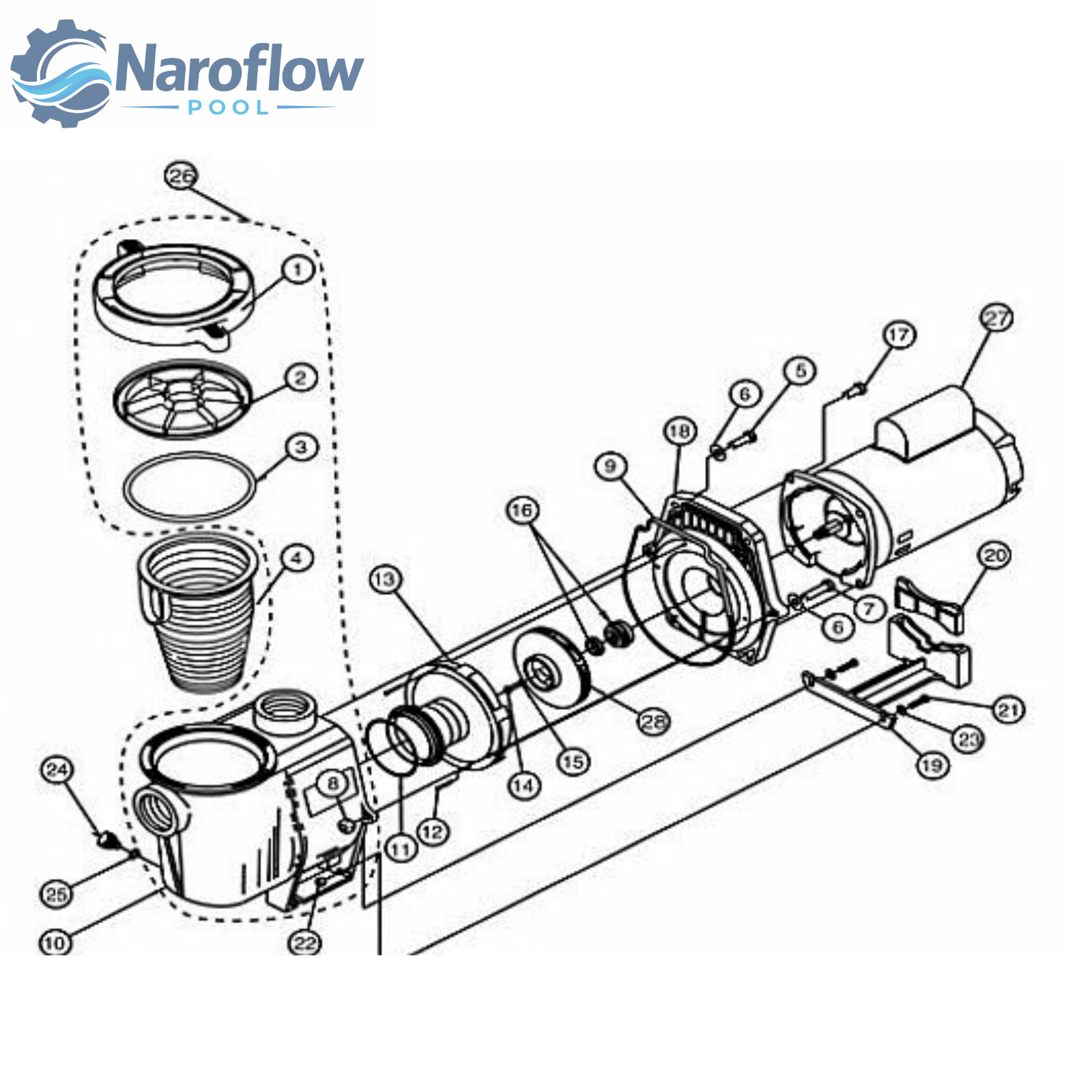 WhisperFlo High Performance Pool Pump replacement ALL HP AVAILABLE 011512 to 5