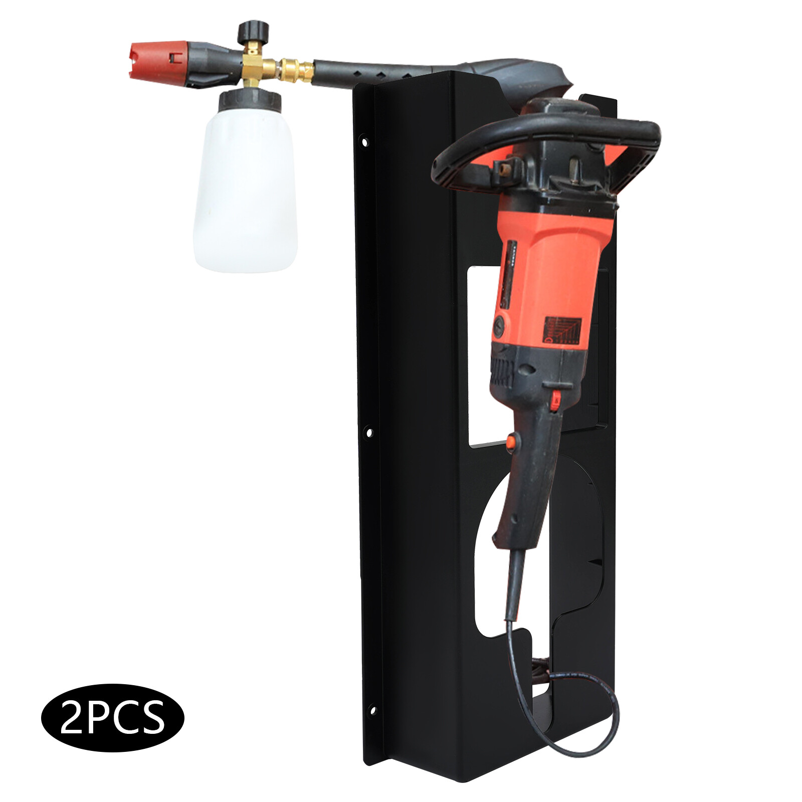2Pcs Set Buffer Polisher Rack Polishing Machine Holder Wall Mount