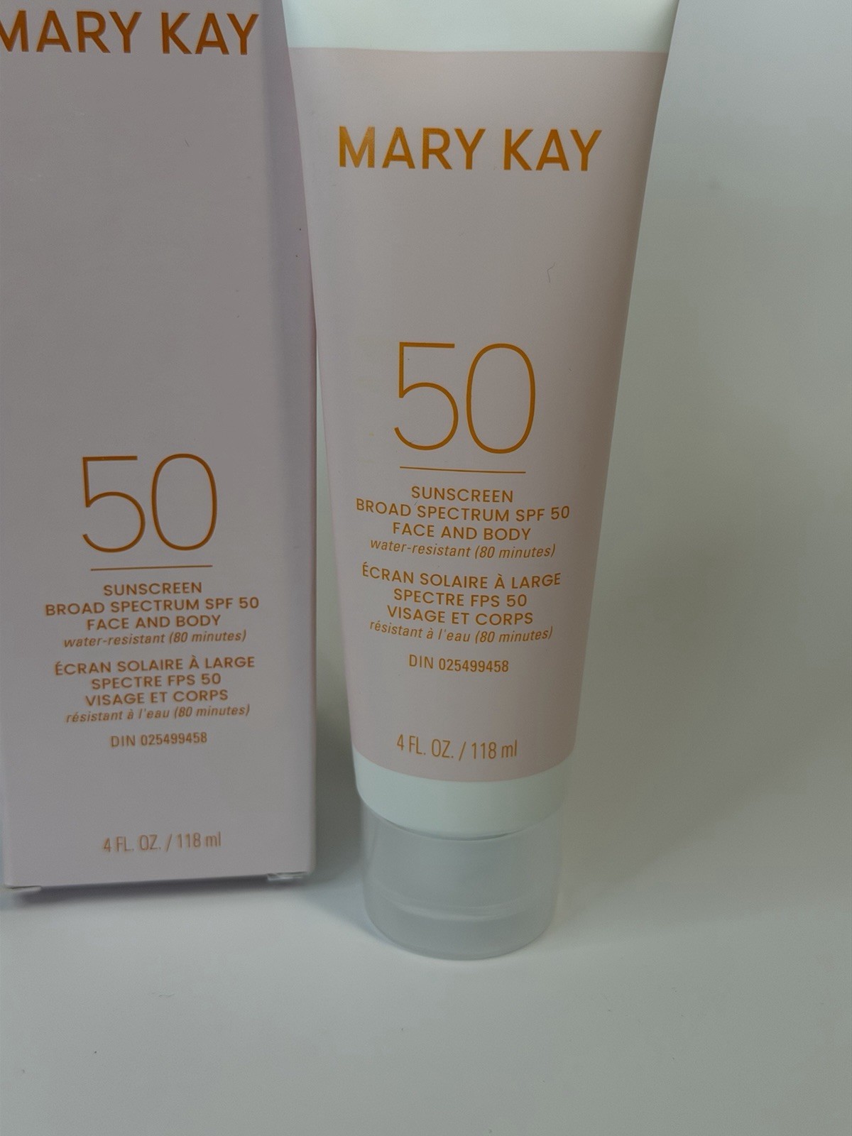 Mary Kay Sunscreen Broad Spectrum SPF 50 4.0 Oz. #237287 NIB Face Body