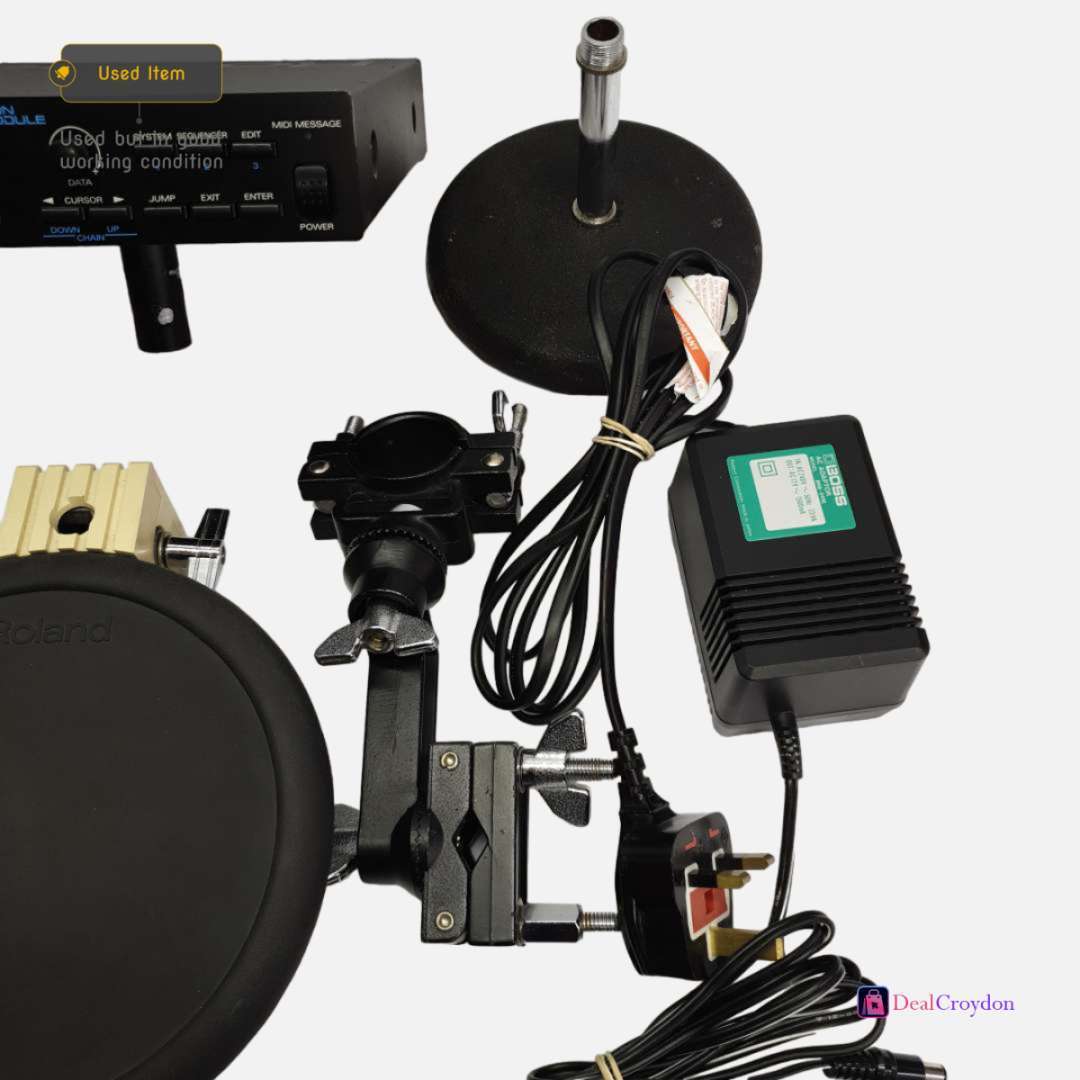 ROLAND TD-7 PERCUSSION SOUND MODULE + 3 X DRUM PADS