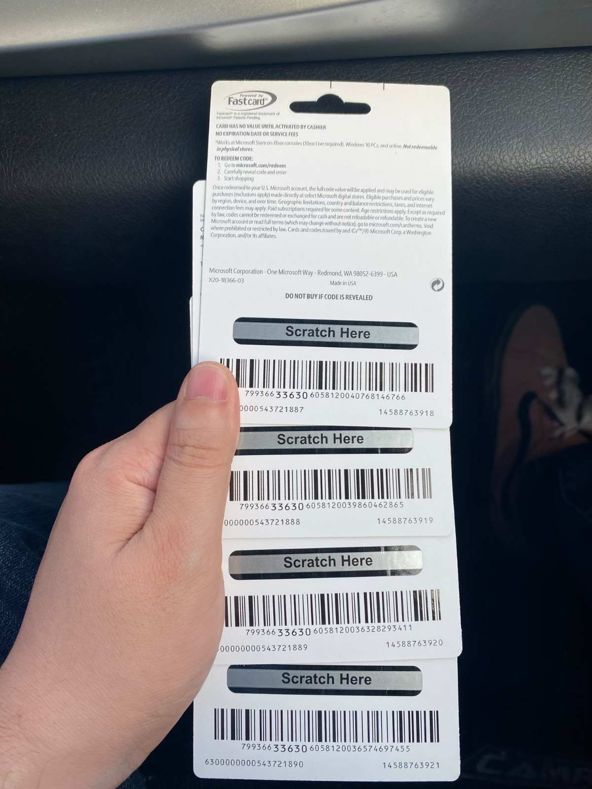 $50 Xbox Live Gift Card (unredeemed)
