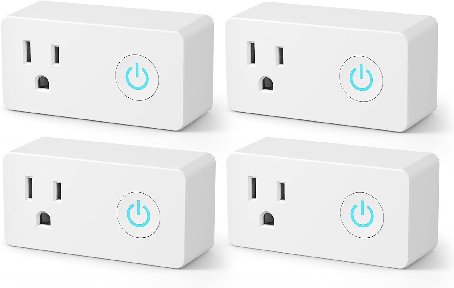 Wifi Heavy Duty Smart Plug Outlet, No Hub Required with Timer Function, White, C