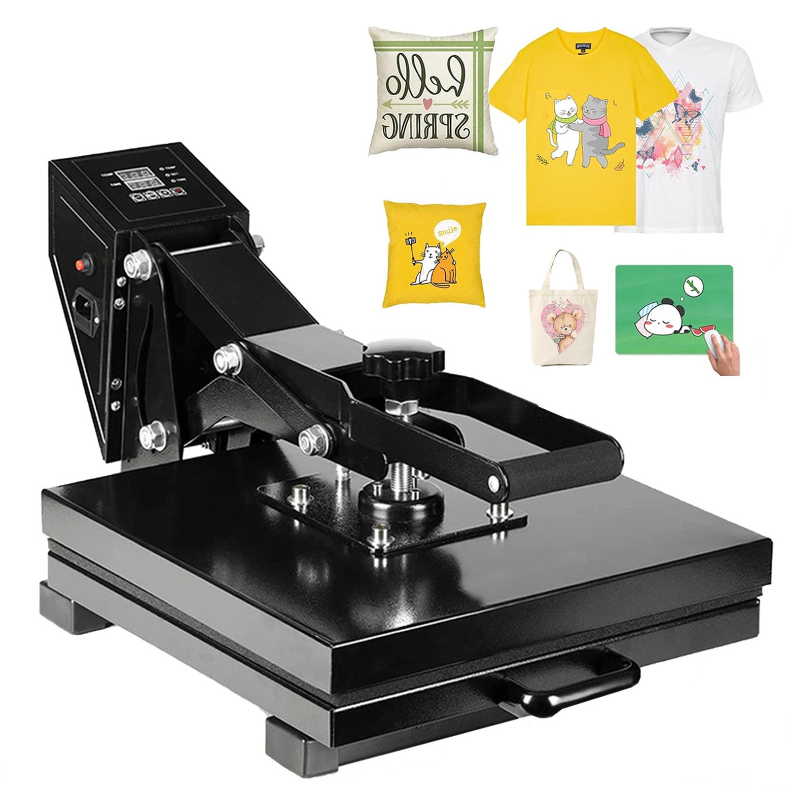 16" x 20" Clamshell Heat Press Machine DIY T-shirt Sublimation Digital 1600W