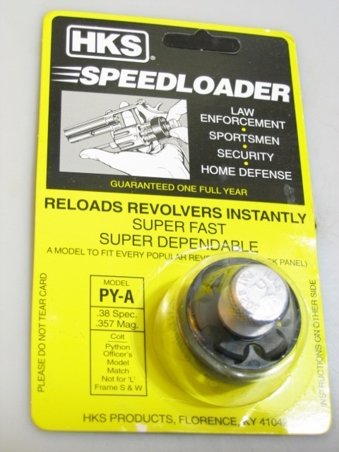 Lot of 2 - - HKS PY-A Speedloader for 38/357 COLT Python & Officers Model Match