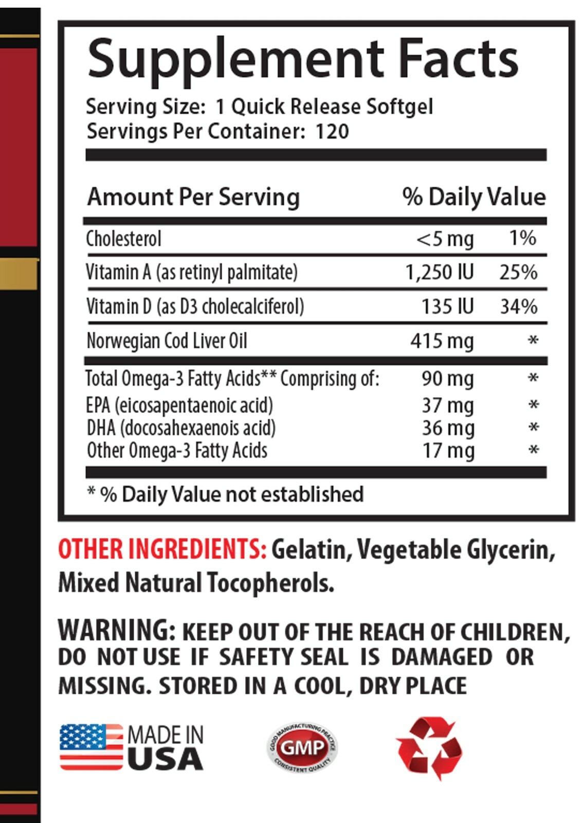 Memory supplements natural - NORWEGIAN COD LIVER OIL 600MG 2B - cod liver caps