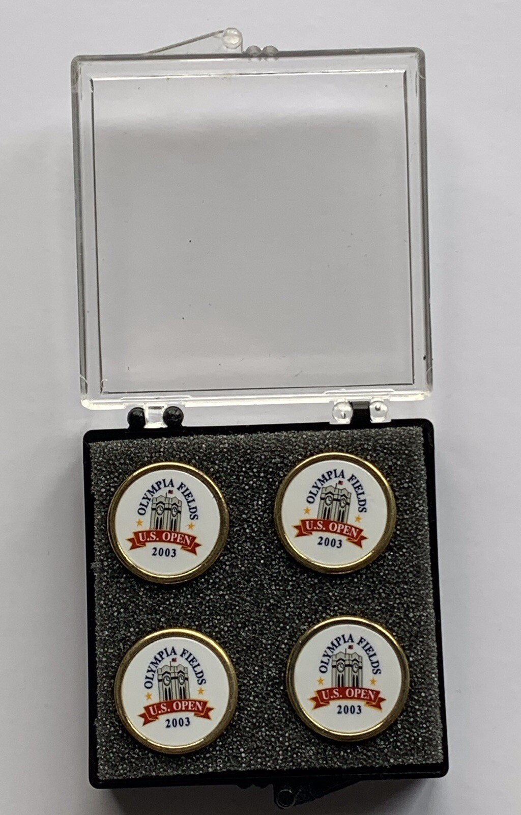 2003 U.S. Open golf Ball Markers olympia fields 4 pack pga