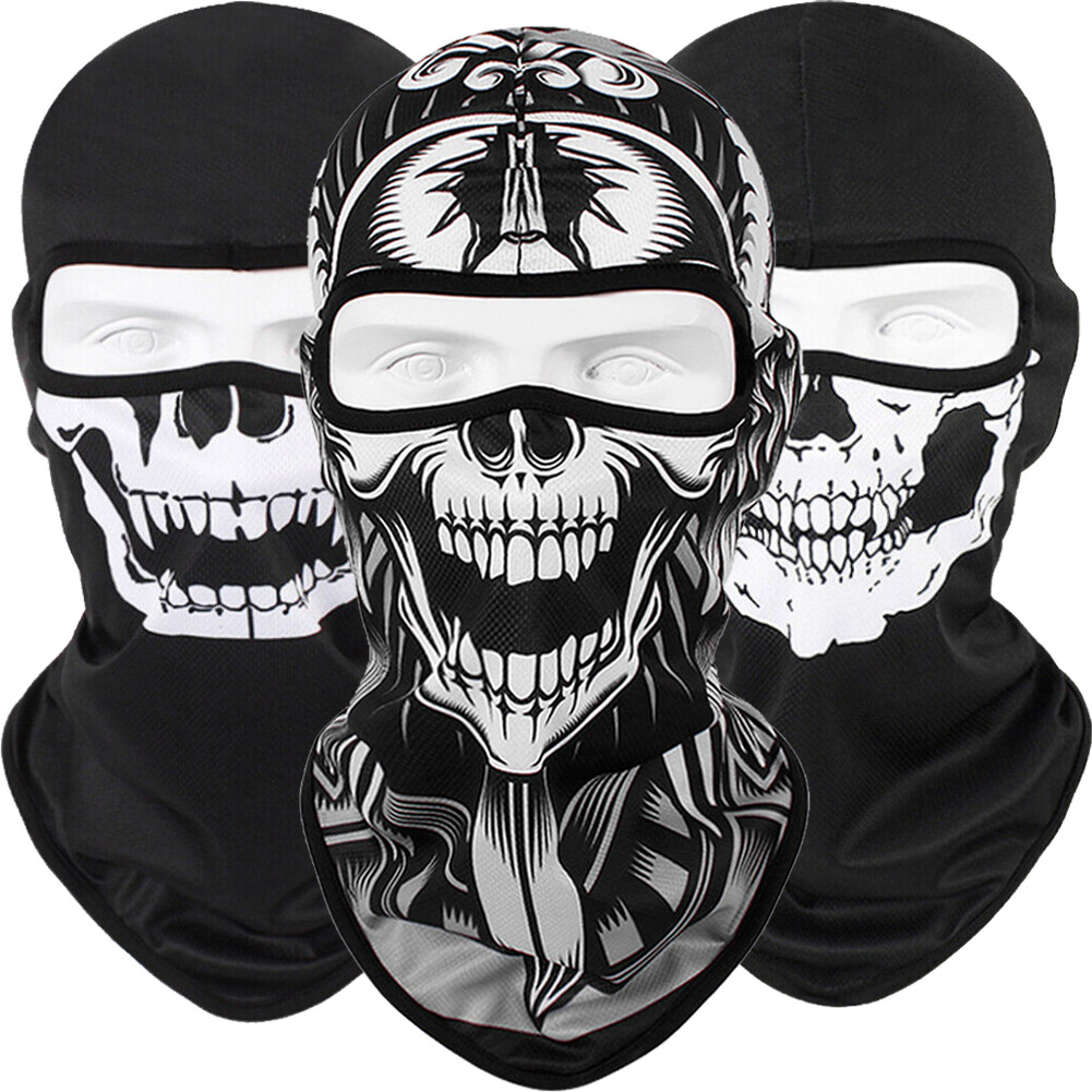 Tactical Skull Balaclava Winter Sports Face Mask Bandana Headwear for Men Women