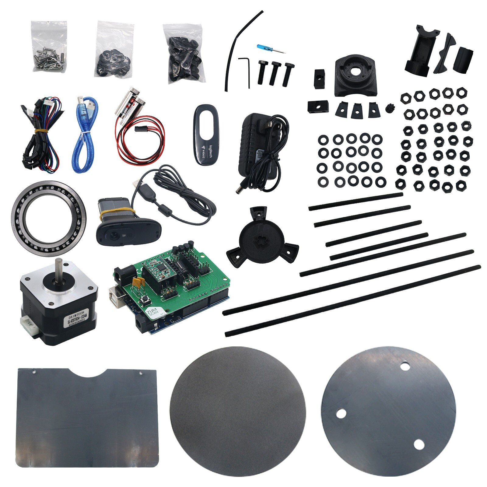 3D Open Source DIY 3D Scanner Kit Advanced Laser Scanner with C270 Camera 3D