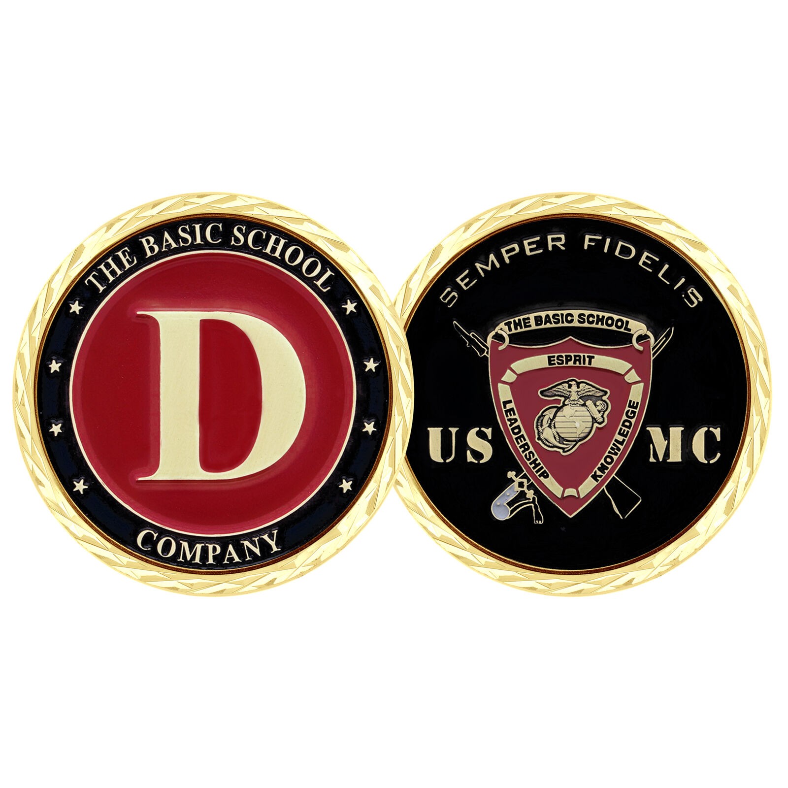 USMC THE BASIC SCHOOL COMPANY D COIN