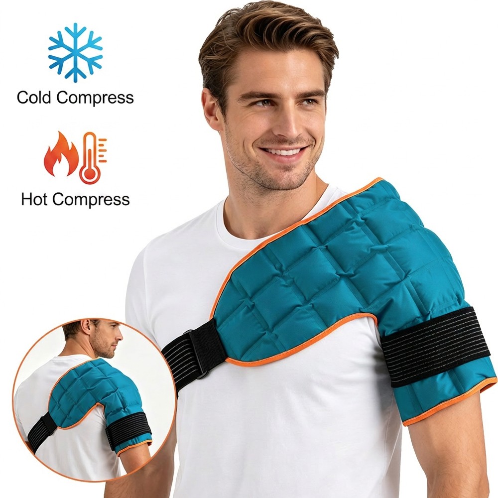 2026 Gel Ice Pack for Shoulder Pain Relief Reusable Cold & Hot Therapy Wrap
