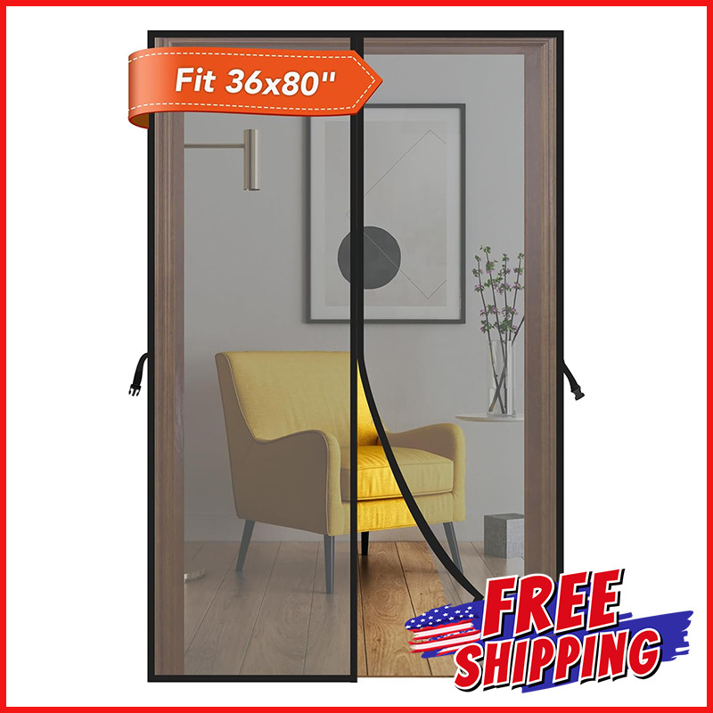 MAGNETIC SCREEN MESH DOOR CURTAIN Heavy Duty Durable Mosquito Anti Bug Net