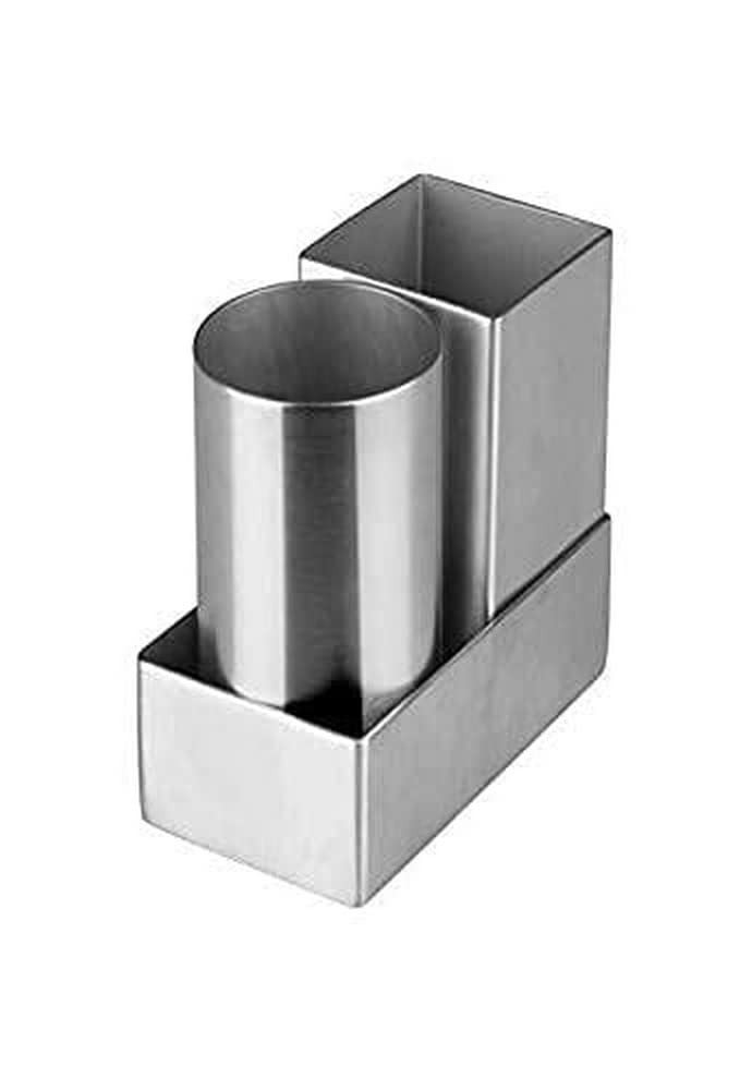 DDSG-301S Round & Square Stainless Steel Sugar Packet Holder Straws Holder