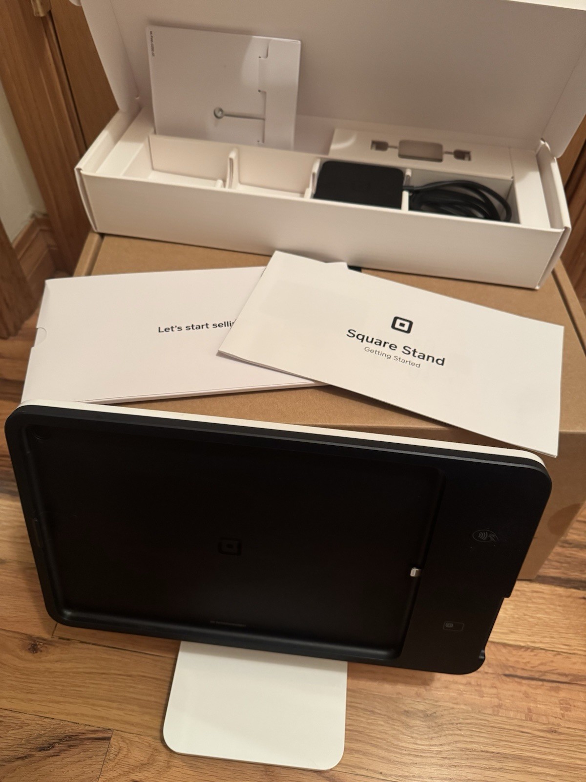 Square Retail Stand Black