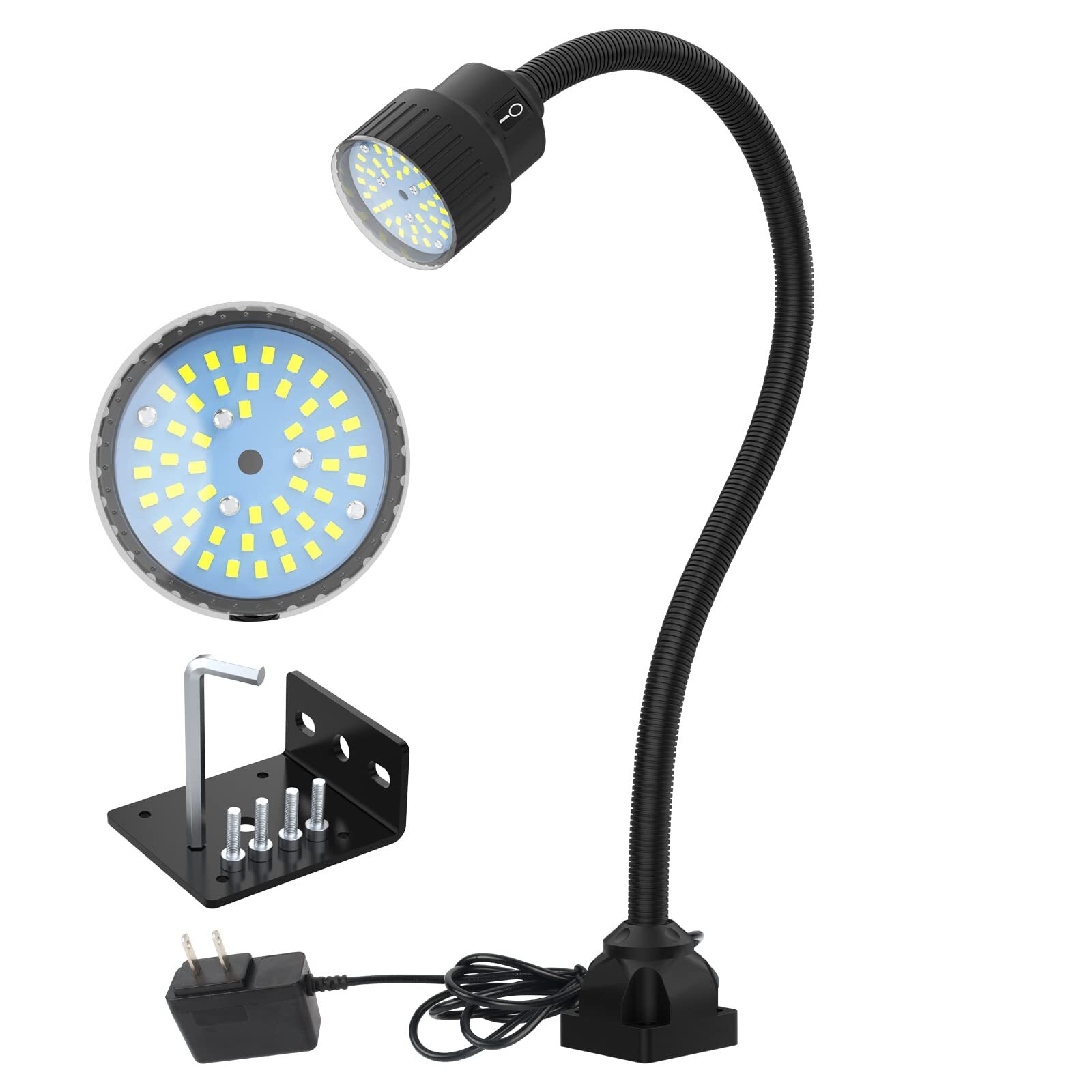 Led Machine Lightflexible Work Light Ip65 Waterproof Gooseneck Lamp For Lathe Mi