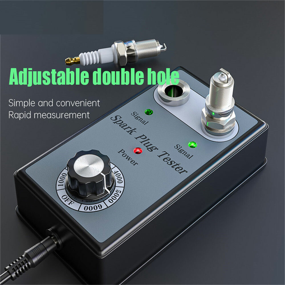 Car Spark Plug Tester Ignition Plug Analyzer Diagnostic Dual Hole Detector EOB