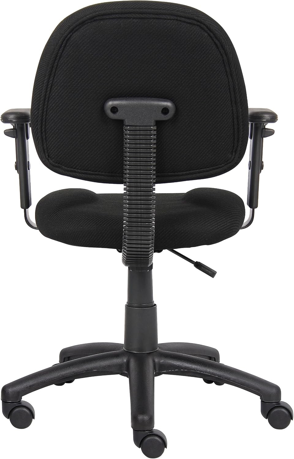 B316-BK Perfect Posture Delux Fabric Task Chair with Adjustable Arms in Black, L