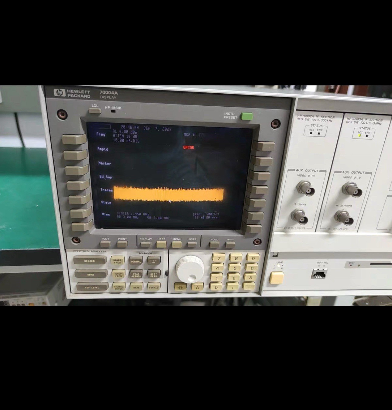 1PC USED HP 70004A Optical Spectrum Analyzer Fast delivery