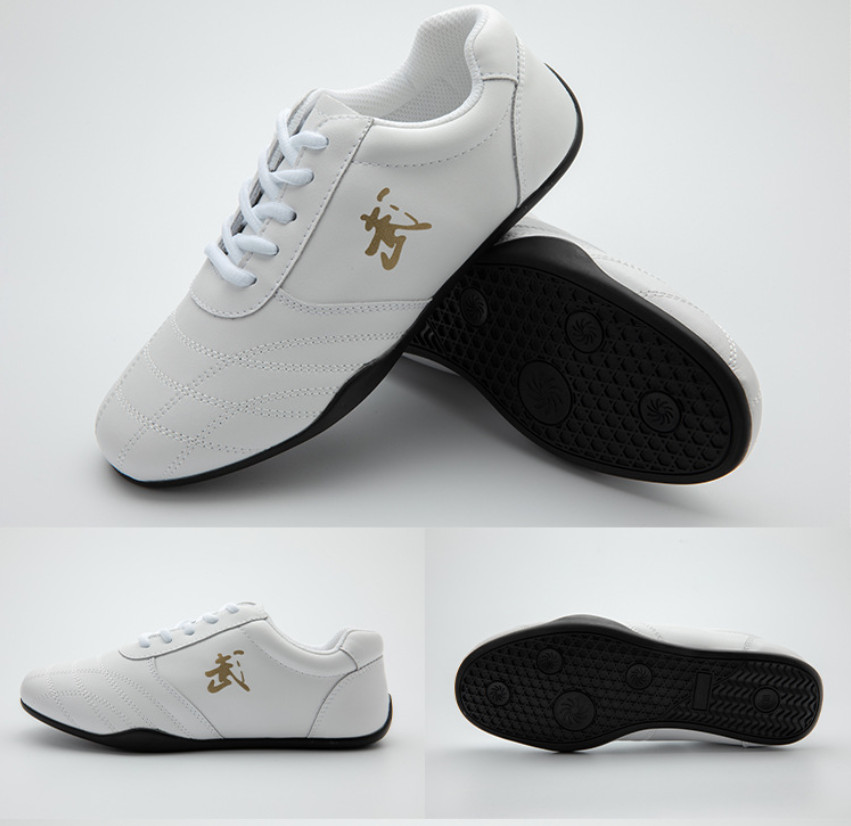 New Martial Arts Sneakers Women Men Kung Fu Tai Chi Shoes Leather Practice shoes