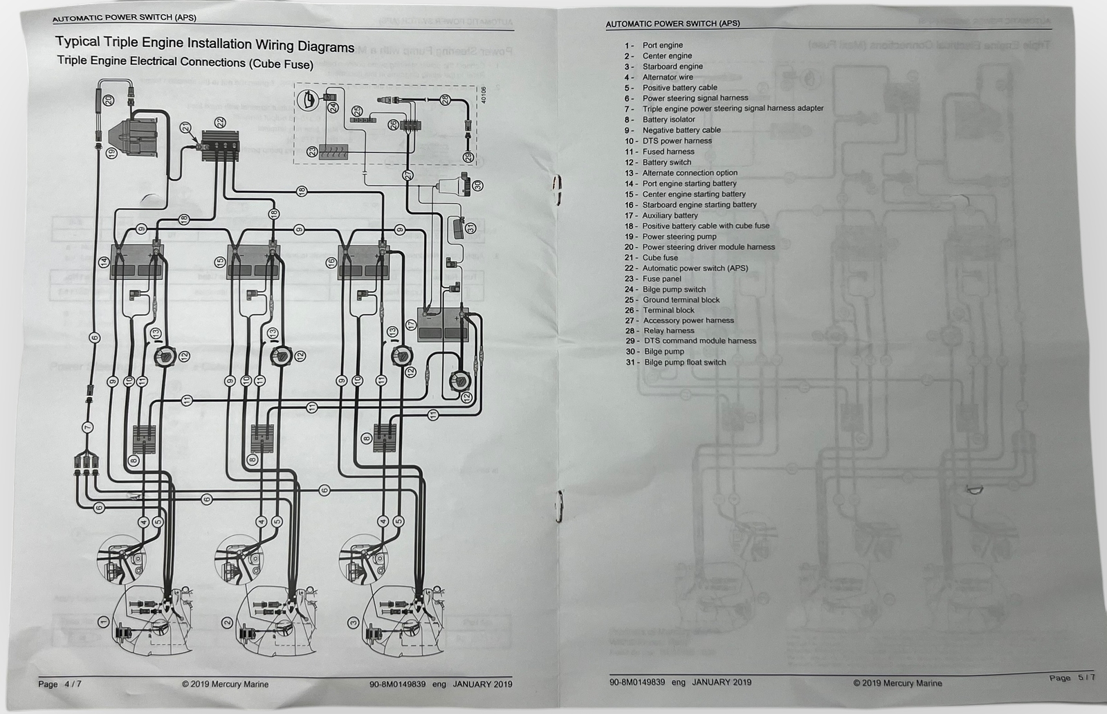Mercury 87-8M0149746, Automatic Power Source, Triple Engine Power Steering, NEW